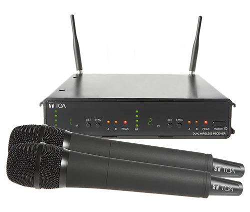 TOA WS-422 dual-channel wireless microphone system