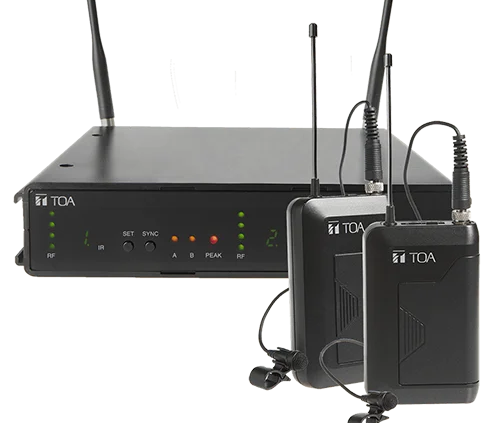 TOA WS-432 Dual Channel UHF Wireless Microphone Set